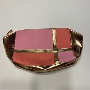 Covergirl Pink Gold Cosmetic Makeup Bag Pouch